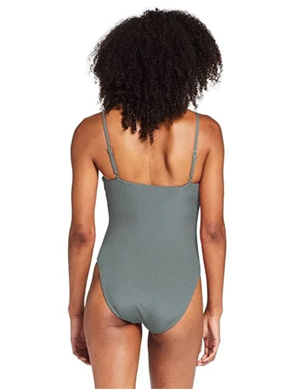 Vitamin A Jenna One Piece Swimsuit in Sea Green EcoRib - Picture 6 of 15